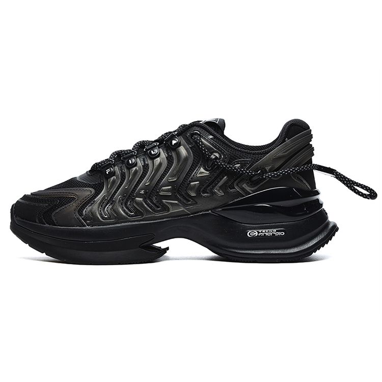 

Fila Ткань Синтетическая кожа ТПУ Светоотражающий Высокоэластичный Дышащий Низкий верх Повседневная обувь Женские кроссовки Черный F12W233121FBK 37.5