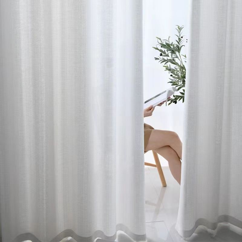 Mess Screen Curtain Translucent Opaque Balcony Screen Living Room Bedroom Window Screen Bay Window Blackout Curtain Window Screen