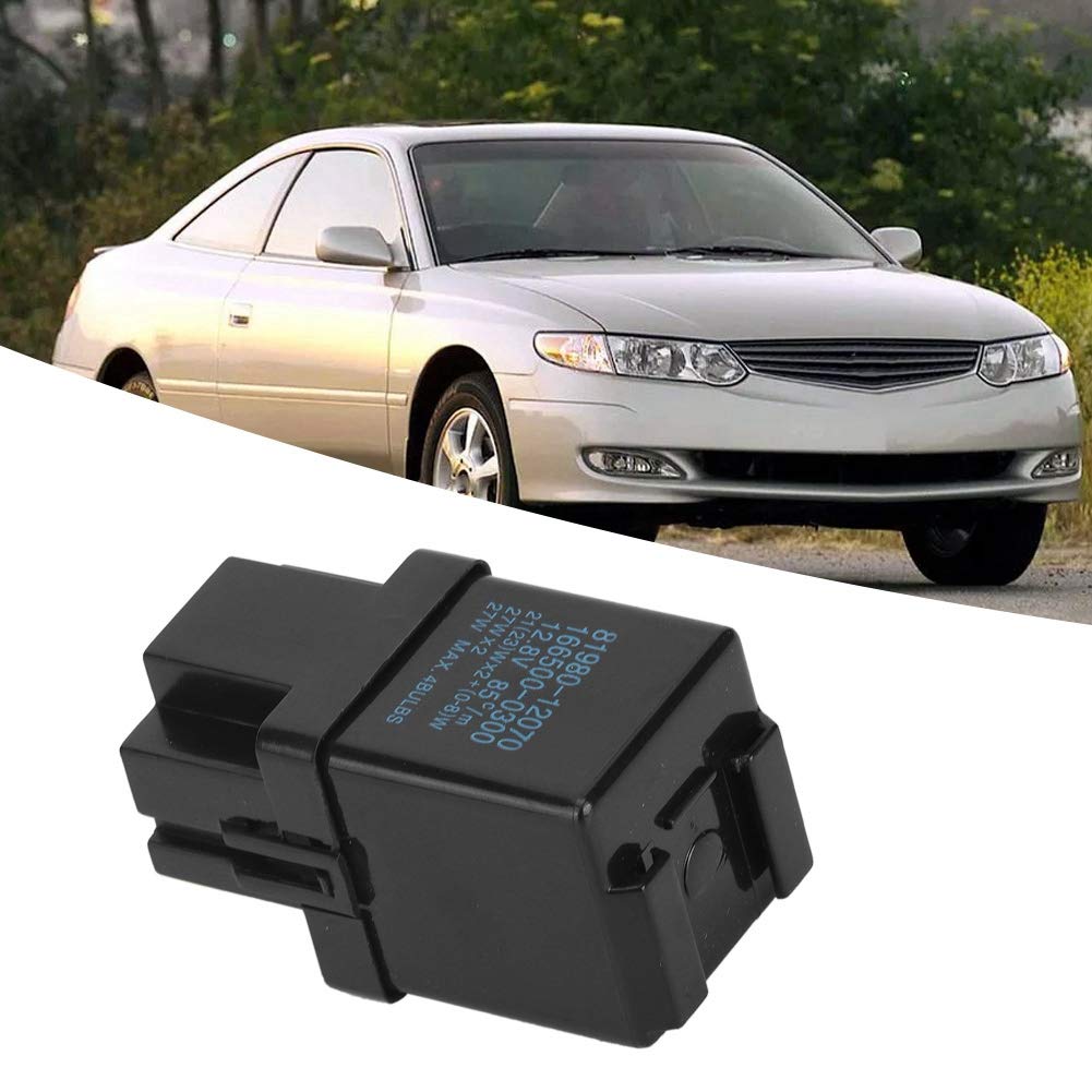 Compatible with KIMISS ABS Flasher Relay Turn Signal 81980-12070 Replacement Auto Accessory (Black)