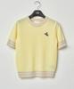 MARINADE Casual Cropped Color Block Short Sleeve Knit G - 5 Colors