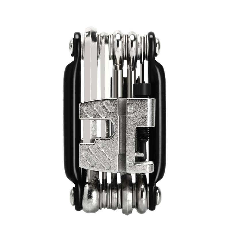 

Набор инструментов для ремонта велосипеда 13 в 1, складной шестигранный ключ для спиц из хромованадиевой стали, отвертка, многофункциональный резак для цепи, многофункциональный велосипедный инструмент чёрный