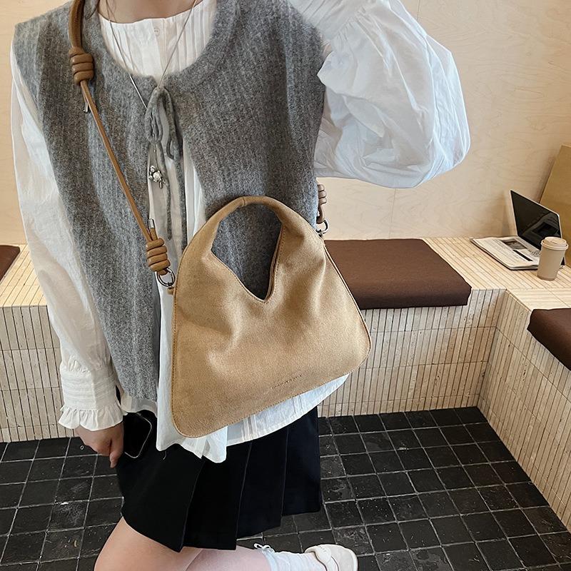 Premium Wildleder Handtasche Damen neue Temperament lässige Schulter Messenger Bag