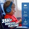 Casque enfants bluetooth - powerlocus - hd stereo - lumières led - recharge rapide - micro intégré