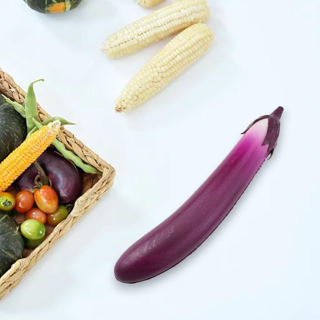 Realistic Simulation Vegetables Ornament Artificial Fake Cucumber Eggplant Vegetable Model Decorative Festive Party Photo Props