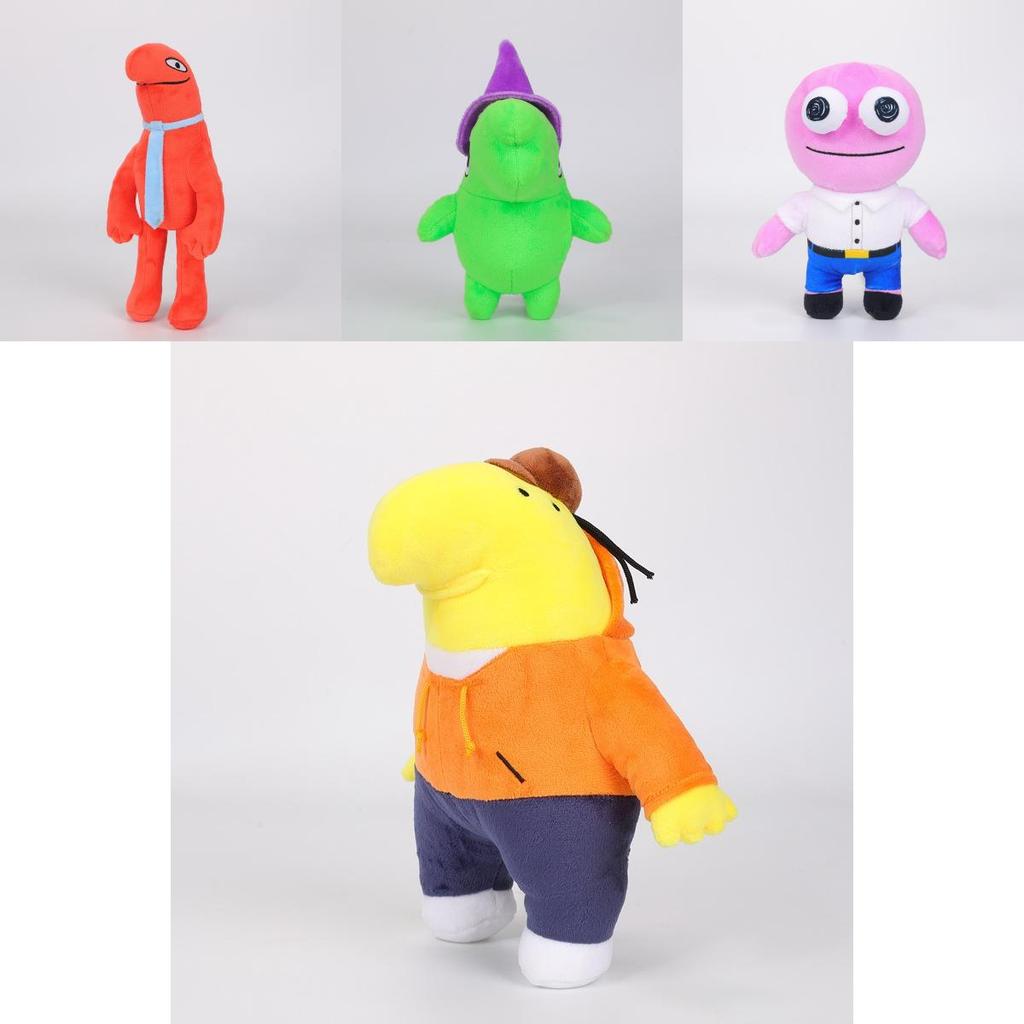 Smiling Friends Mr. Frog Plush Toy Gift 125g 25cm Green Sausage Mouth