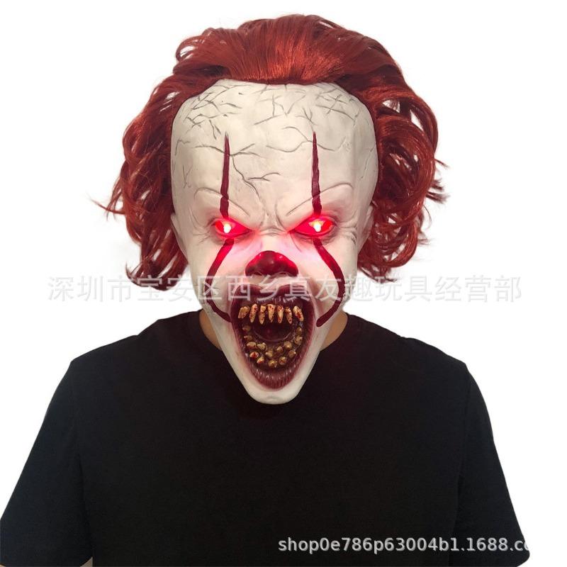 Spot clown rejuvenation mask cos headgear movie peripherals pennywise Halloween horror mask