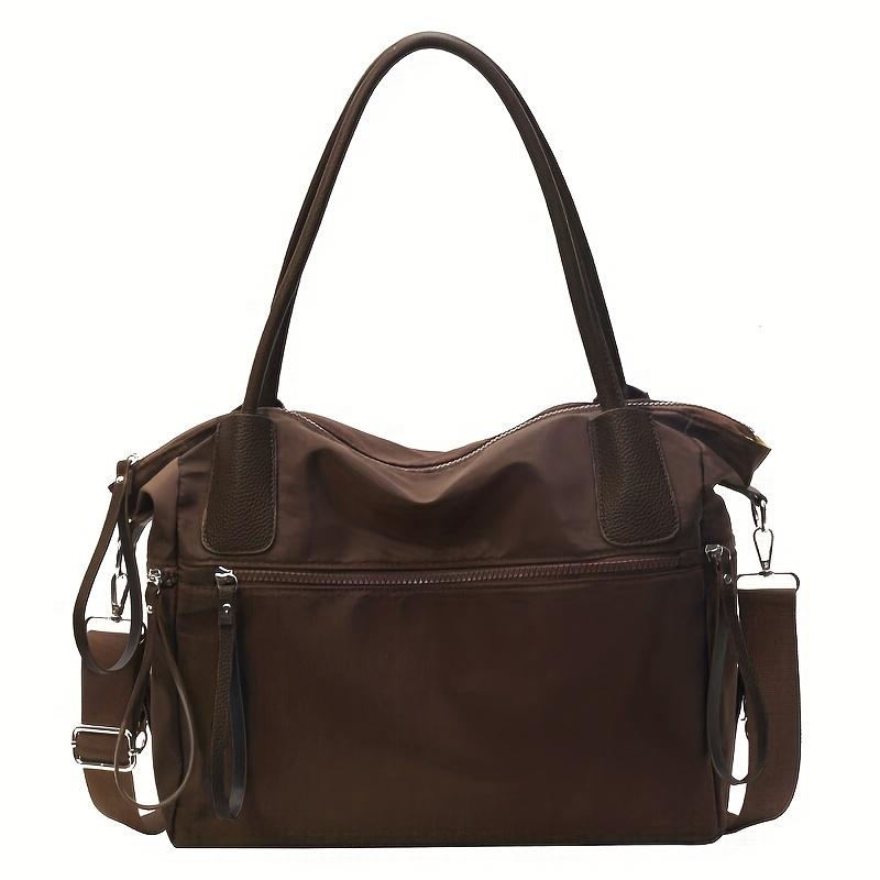 Vintage Nylon Women Shoulder Bag Large Capacity Waterproof Shoulder Bag Daily Commuting Handbag