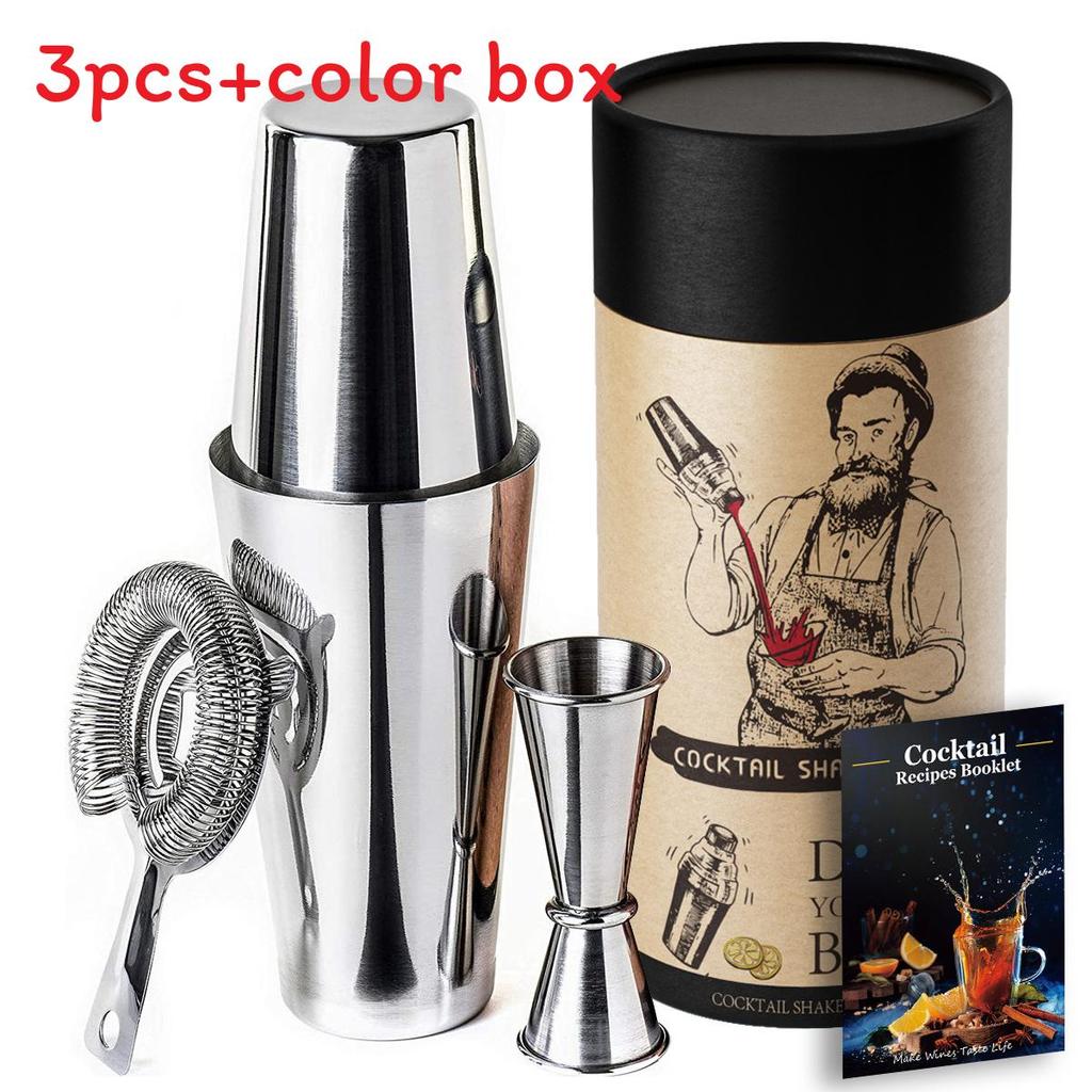 Boston Cocktail Shaker Set Edelstahl Barwerkzeuge Für Hausbar Und Partygebrauch