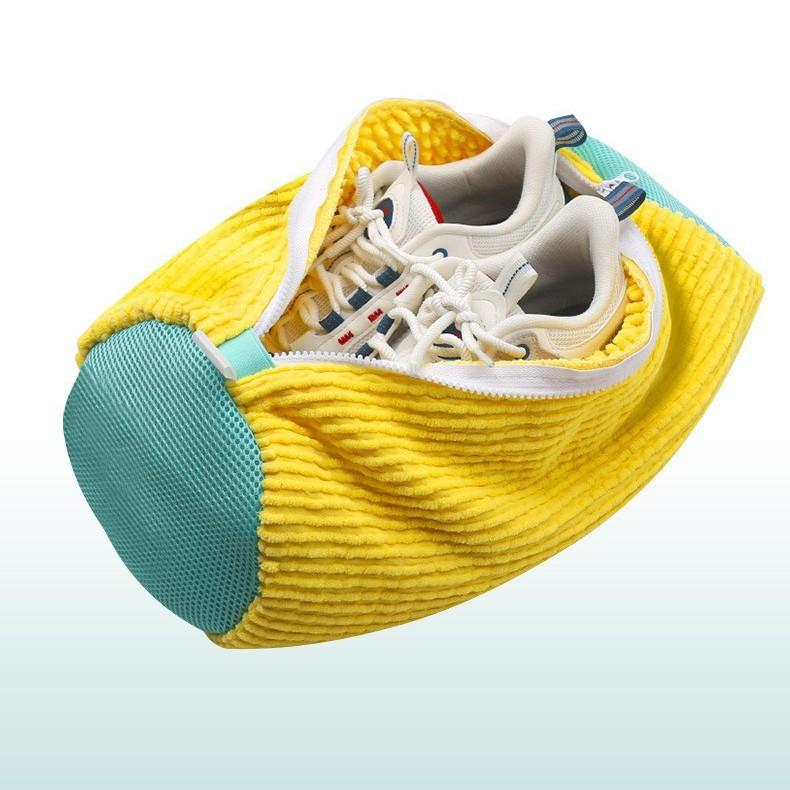 Shoe Washing Bag Sneakers Laundry Shoes Net Protector Fluffy Microfiber Machine Laundry Bag Drying Bags