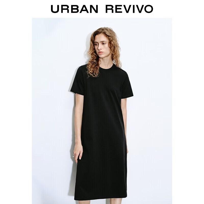 UR2026 Women s A-Line Round Neck Maxi Dress S