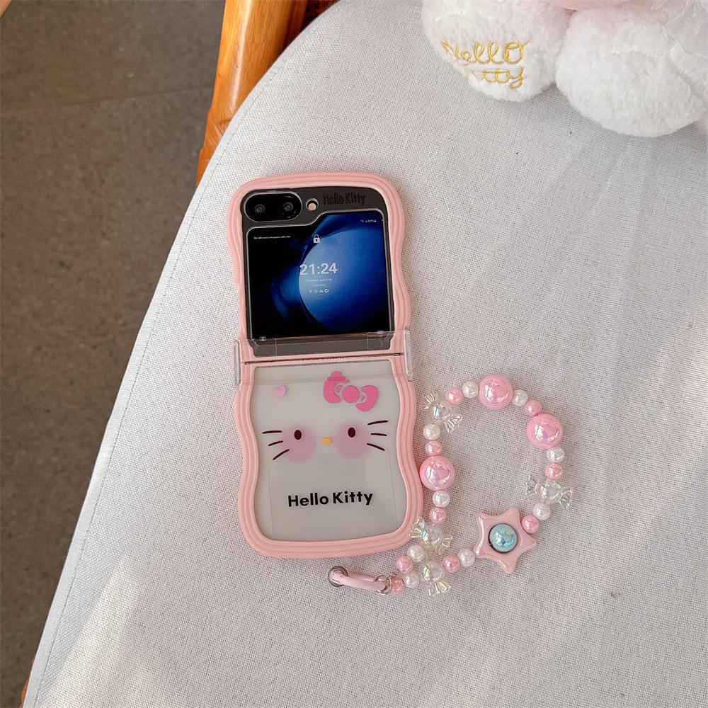 Hello Kitty Soft Folding Case with Lanyard for Galaxy Z Flip 7-3