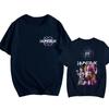 Loose Crew Neck Short Sleeve T-Shirt K Pop Demon Hunters Hunter Group Print Base Layer Top