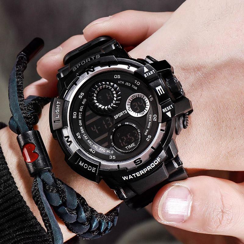 New Men LED Digital Watches Luminous Fashion Sport Waterproof Watches For Man Date Army Military Clock Relogio Masculino