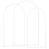 Wedding Arch Set 3 Pcs White Steel