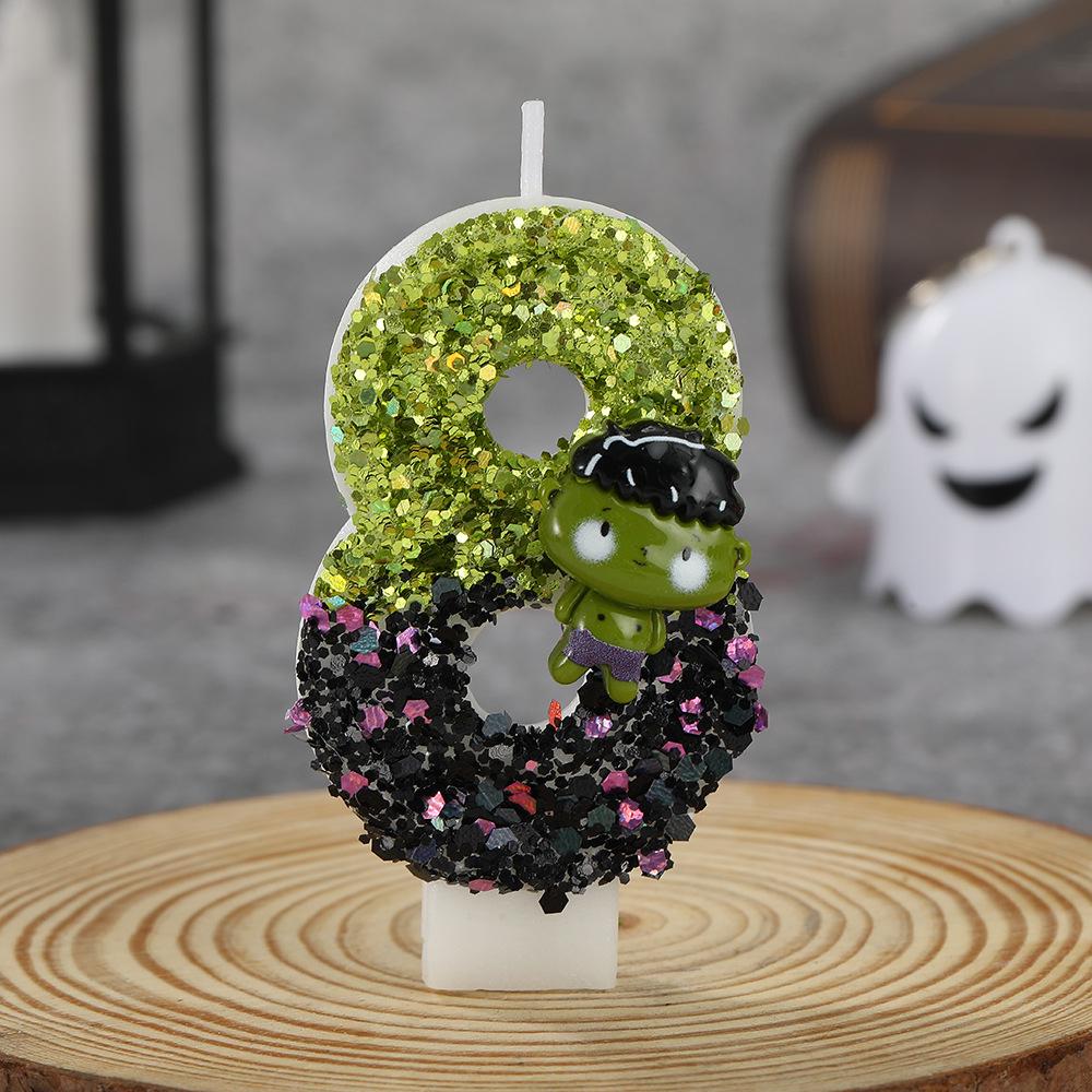 Hulk-Themed Birthday Number Candles - Cute, Funny Party Decorations