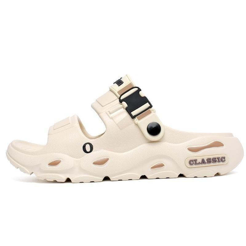 

40-45Summer Stepping on Poop Feel Men s Sandals 44-45 бежевий/коричневий