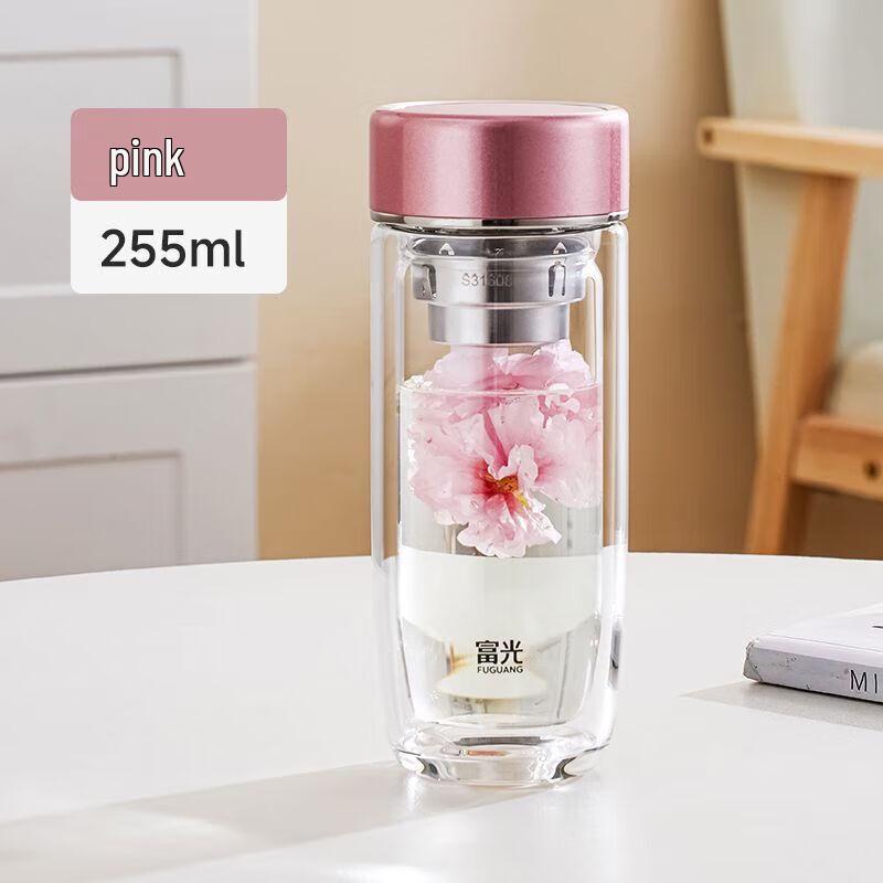 FUGUANG Anti-Scald Double-Layer Glass Tea Cup