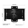 Motorcycle Aluminum 125ml Engine Oil Cooler/Cooling Radiator for 125cc-250cc ATVs, Black