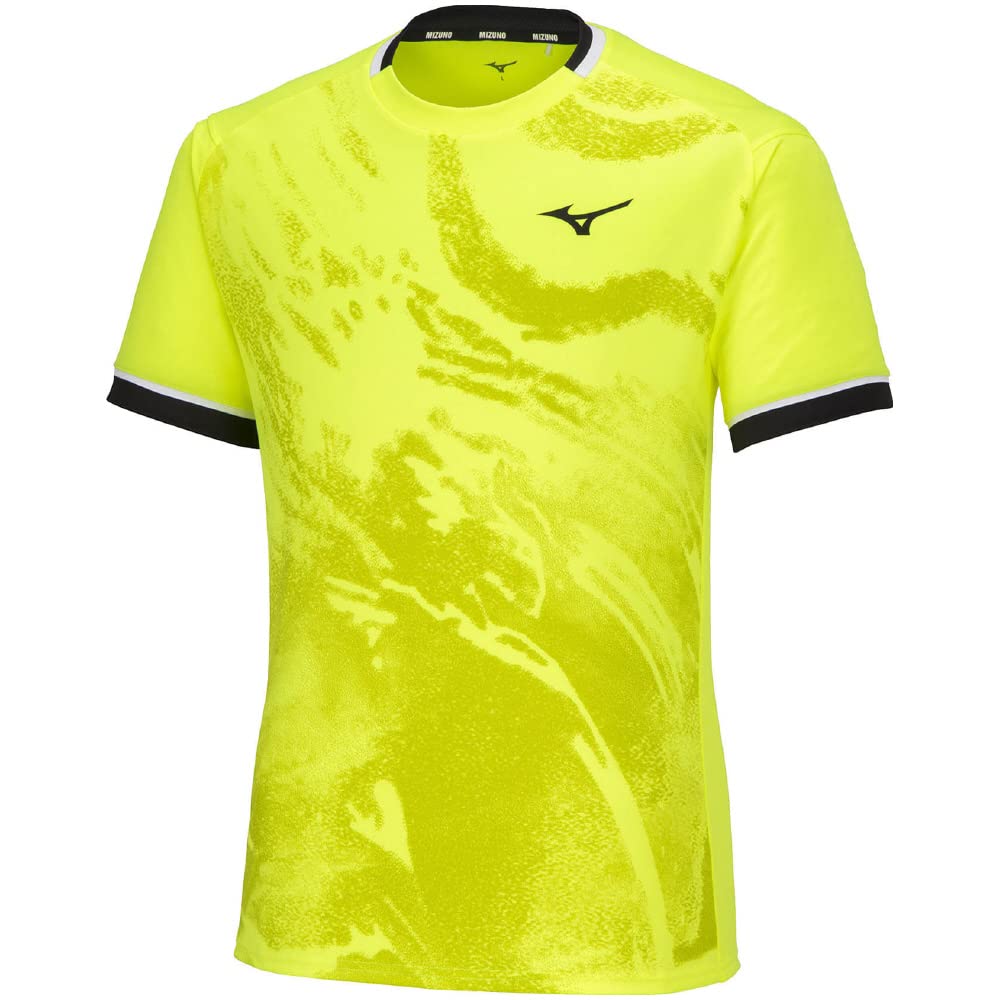

Mizuno Badminton Game Short Safety Size S Shirt, Sleeve, Moisture-Wicking, Quick-Drying, Yellow, (72MAA002)