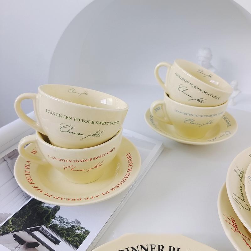 Coffee Cups Milk Tea Cup Hand Pinched Irregular Flower Ceramic Mugs Ins Korean Style Oatmeal Breakfast Mug Drinkware Kitchen Cup