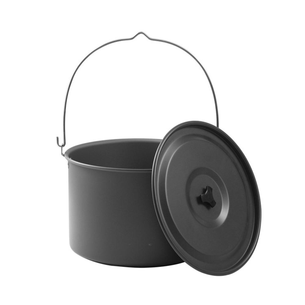 Camping Pot Cookware  Aluminum Lightweight Cooking Pot with Steamer for Outdoor Camping Hiking Meals 15L