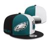 Unisex Embroidered Flat Brim Baseball Cap NFL Team Style Outdoor Sun Hat
