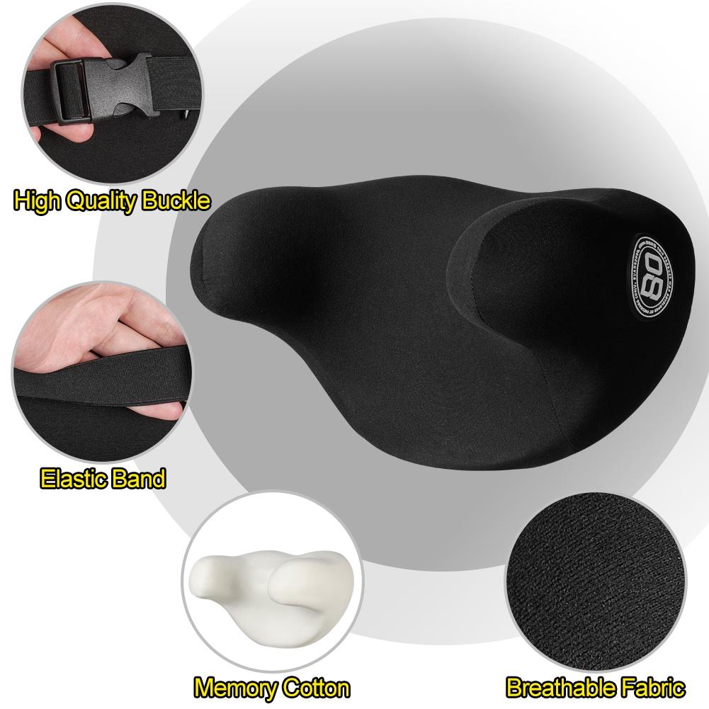 Car Headrest Pillow for Sleeping Travel Rest, Neck Rest Comfort Cushion Memory Foam U-Shaped Ergonomic Design Soft Support