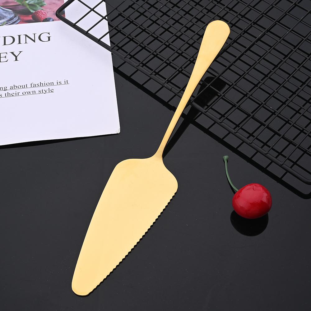 Gold 8-teiliges Besteck Servierutensilien Geschirrset Buffet Catering Besteck Servierlöffel Sieblöffel Gabel Buttermesser Geschirr