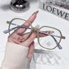 Fashionable Square Glasses Ultra Light PC Frame Unisex Minimalist Design Decorative Eyewear for Men and Women