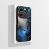 Pour Tecno Spark 20 20C Coque Mignon Dessin Animé Astronaute Carrée Silicone Liquide Souple Housse de Protection pour Téléphone Pour Tecno Spark20 20C Funda