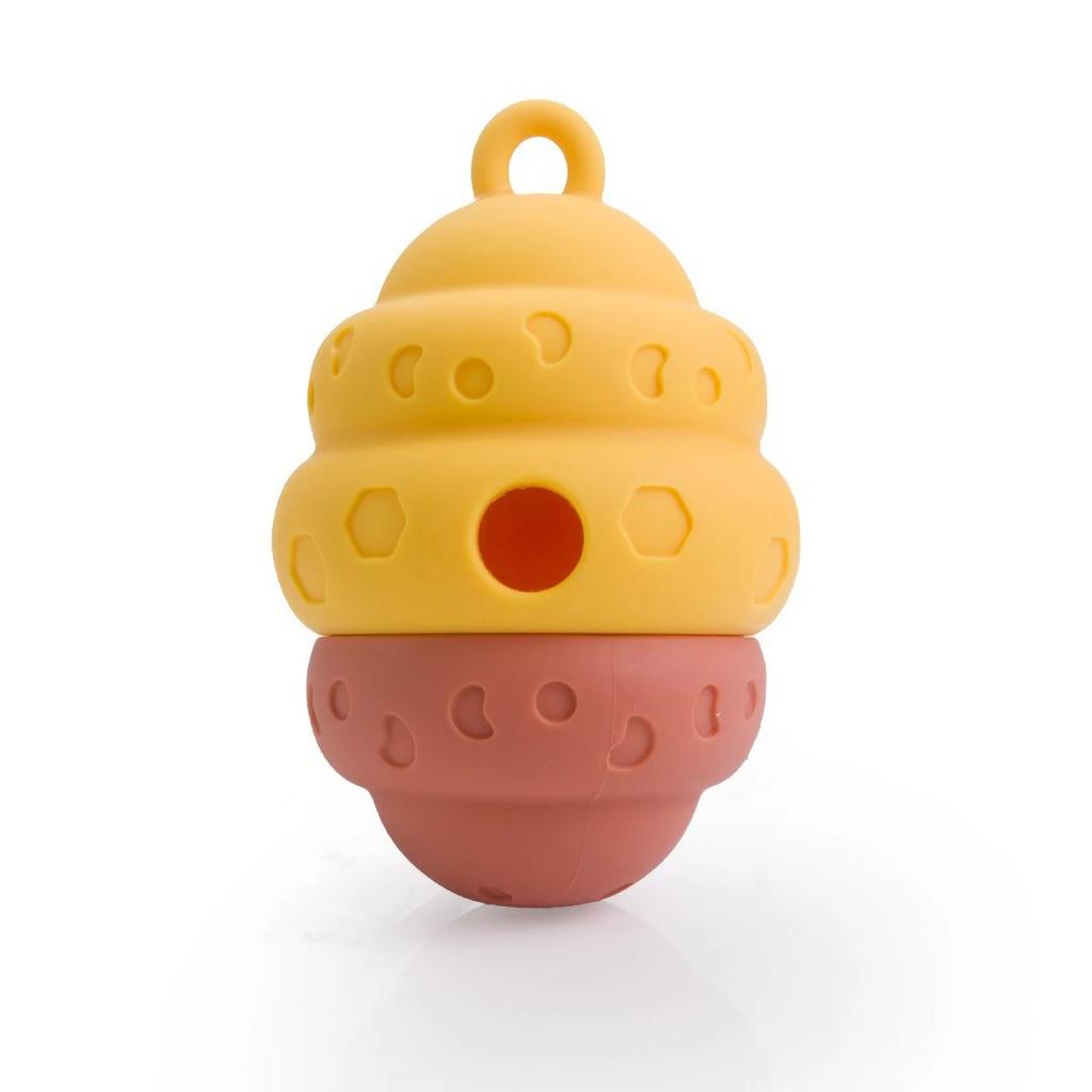 Pet Silicone Feeding Toy Slow Bite Resistant Anti Slip Dog Puzzle Chew Toy Dog Toys for Small Dogs Pomerian Accessories Pet Play