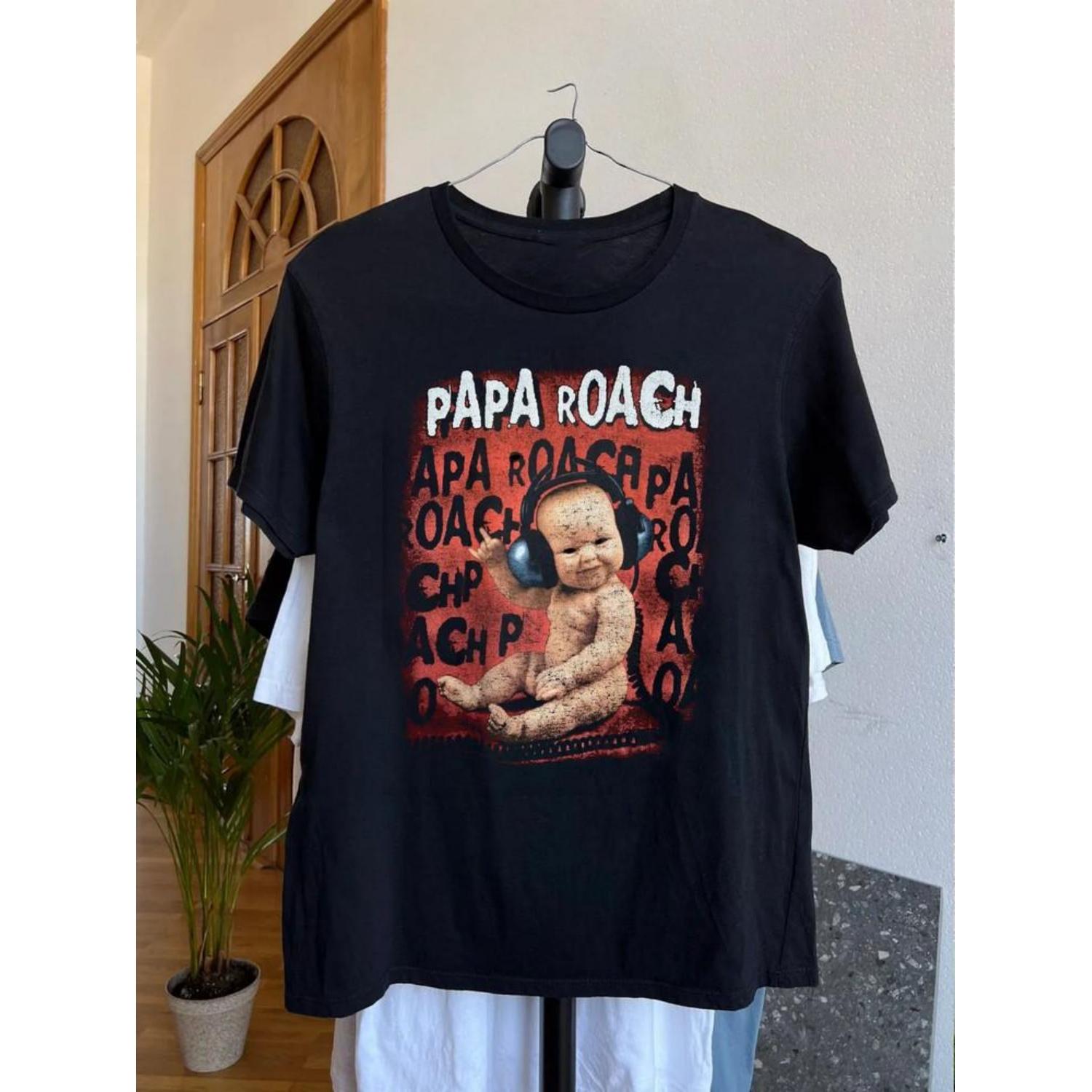 Papa Roach Band Black TShirt Cotton Full Size Unisex S5XL TT744 Unisex T-Shirt S