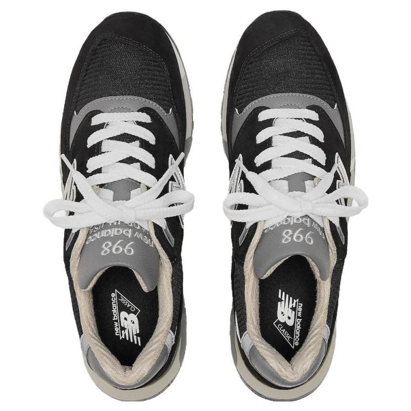 New Balance 998 Made In Usa 'Black Silver' Sneakers U998BL