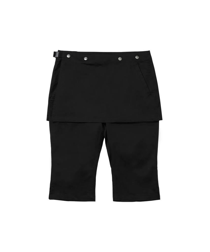 WELLBEING EXPRESS Layered Capri Pants Black