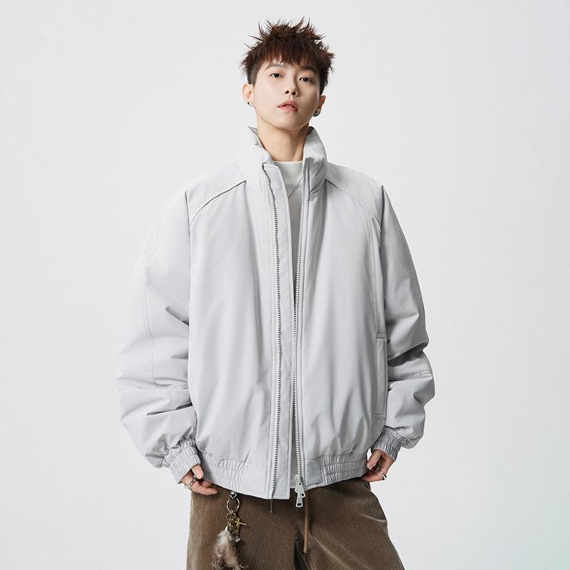 Men's Thickened Warm Stand-up Collar Pilot Jacket for Autumn/Winter