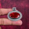 Rubellit Anhänger, 925 Sterling Silber Anhänger Edelstein Schmuck, handgefertigter Anhänger Erstaunlicher Schmuck, Geschenk für Sie