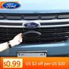 Car Sticker Ford New 2025 Hot For Ford Maverick 2022+ABS Carbon Fiber/ Black Logo Decoration Ring Front&Rear Cover 2026s Accesso