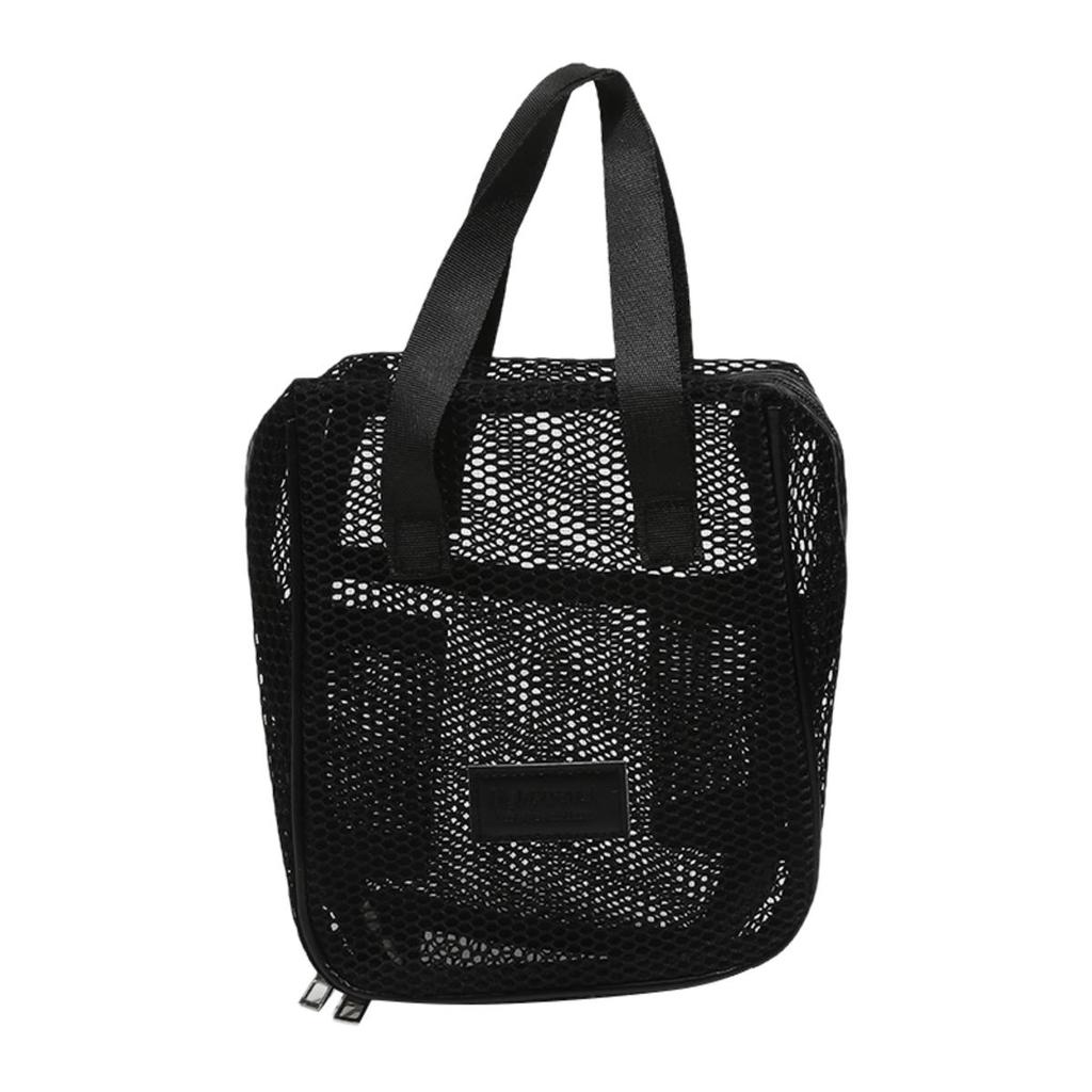 Mesh Makeup Toiletry Storage Bag Handbags Portable Travel Washing Body Shower Tools Organizer Hanging Cosmetic Organizer Pouch