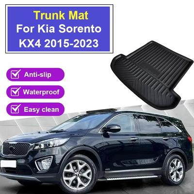 Car Rear Trunk Mat EVA For Kia Sorento KX4 KX-4 UM 2015-2023 Anti-slip Mat Cargo Trunk Boot Tray Floor Rug Part Auto Accessories
