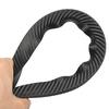 4PCS Carbon Fiber Car Wheel Eyebrow Arch Trim Lips Bumper Fender Soft Rubber Strip