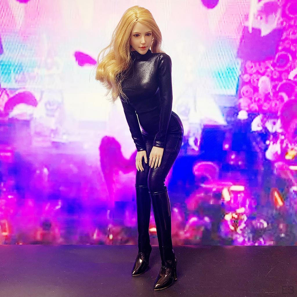 1/6 PU Jumpsuit for 12 Inch Female Action Figure, Doll Clothes