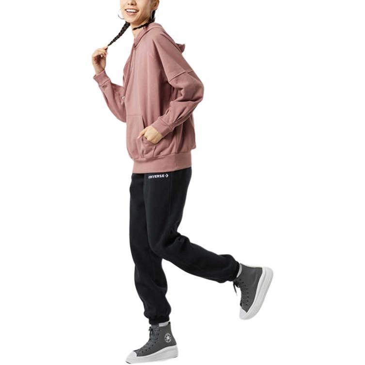 (WMNS) Converse Twisted Knits Hoodie Asia Sizing 'Pink' Women's 10024670-A02