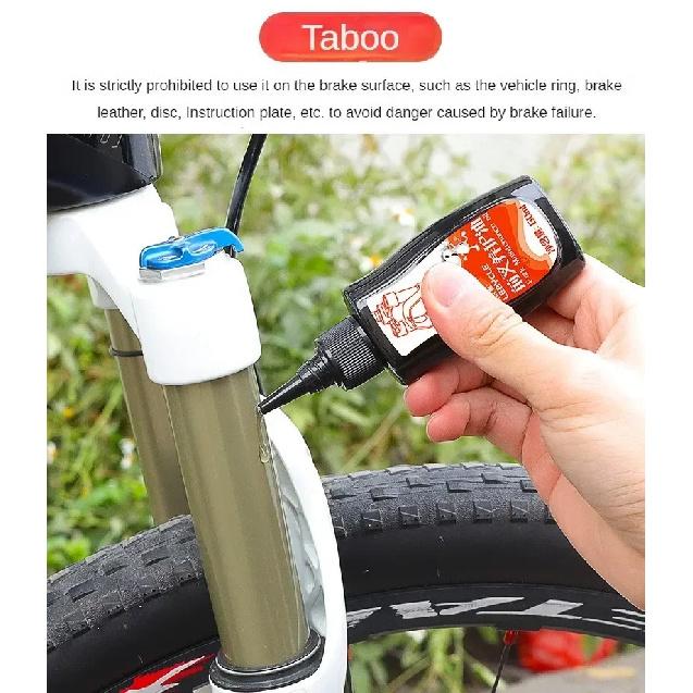 60ML Mountain Bike Front Fork Shock Absorber Oil Front And Rear Shock Absorber Silicone Oil Lubricating Oil Maintenance