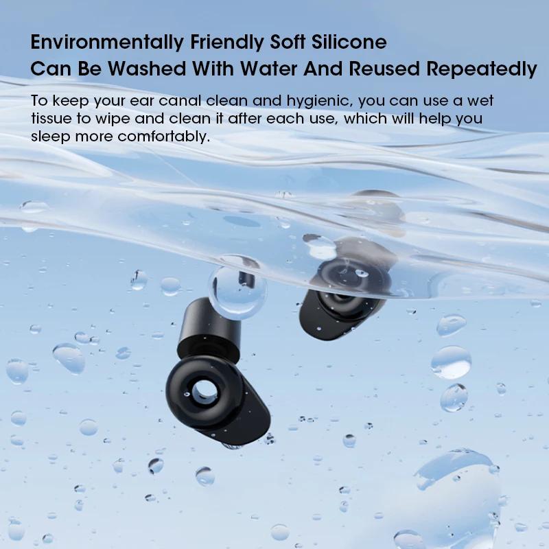Quiet Ear Plugs for Sleeping Noise Reduction Super Soft Reusable Hearing Protection Anti Noise Earplugs for Concerts Travel Work