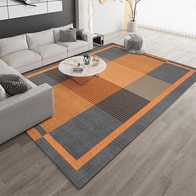 

Ковер для гостиной, дивана, журнального столика, коврик для пола, износостойкий и грязеотталкивающий оранжевый коврик 120CM * 160CM