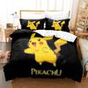 Anime Design Duvet Cover Set,Pikachu children's Bedding Cover and Pillowcase 75*50cm,Cartoon Children's bedding Set With zipper