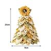 Pre Cut Fabric Quilted Christmas Tree Vintage Style 3D Tabletop Ornament  Garden Decoration