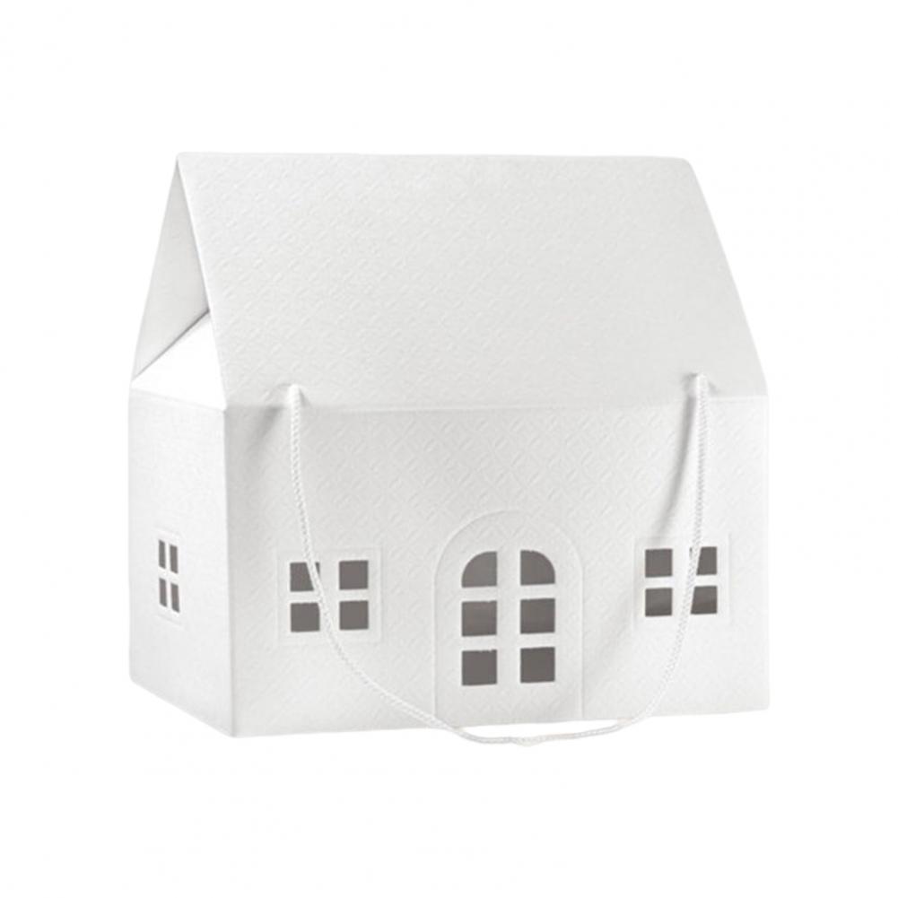Christmas Wonderland Cottage Gift Box Reusable Holiday House-Themed Packaging Decorative Keepsake Box Winter Home Decoration