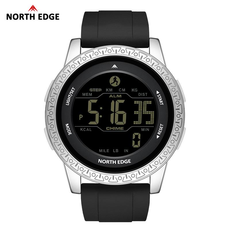Lory Waterproof Shockproof Smart Pedometer Watch with Alarm and Straight Strap for Men and Women