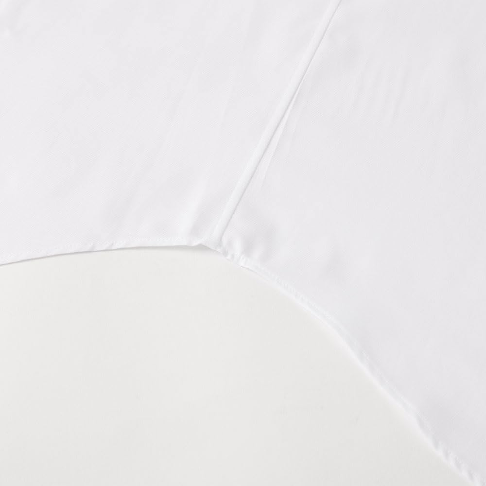 HITOYOSHI Long Sleeve Dress Sizes 6 White Sizes Cotton Men's Shirt, SHB, (Semi-Wide, Twill, 41-84), 100%